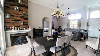 Dining Room w/ Fireplace