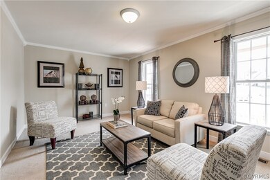 Freshly painted living room