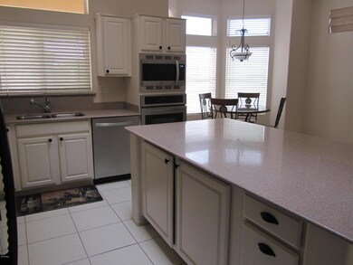 Kitchen with solid surface counters
