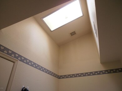 Skylight in laundry room