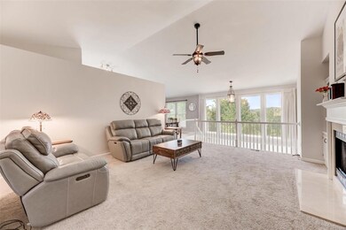 Great Room with Wood Burning Fireplace