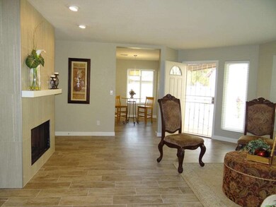 fireplace in living room