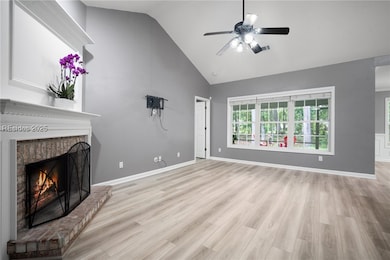 Vaulted Ceilings with Wood Burning Fireplace