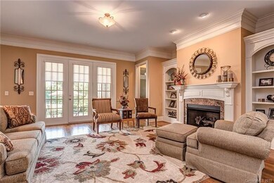 Formal Living Room with Gas Log Fireplace, Custom 