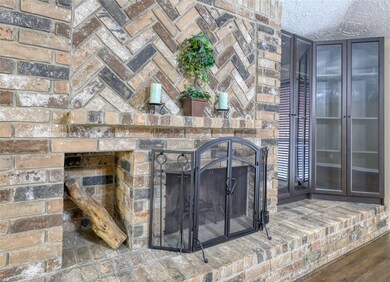 Fireplace in the living room