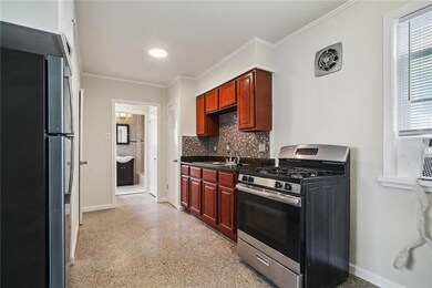 Updated kitchen with gas range