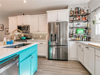 Kitchen - Note the urban farm house shelving, upsc