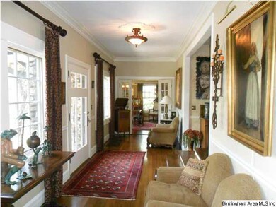 Foyer is very wide, perfect for large gatherings, 