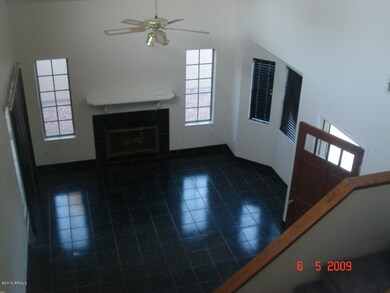 living room with fireplace