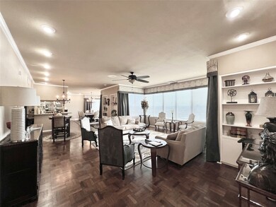 Living room, view from end of front entry area.