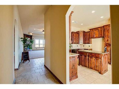 Kitchen. arched entry and rounded corners