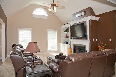 GAS FIREPLACE, BUILT INS AND ENTERTAINMENT CENTER