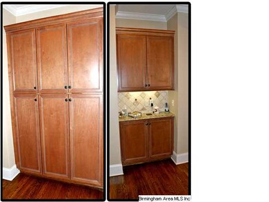 Kitchen, View 2, showing even more cabinets and co