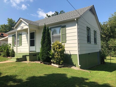 Tall space under house adds storage.