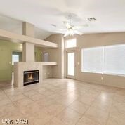 Family Room with fireplace.  Bright