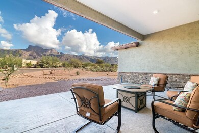 Spacious covered front view Patio