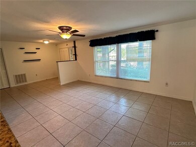 Living room and front door