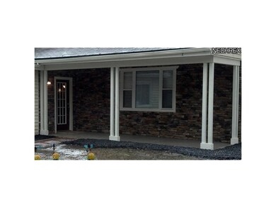 Beautiful stone entrance/porch.