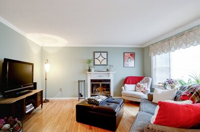 Wood Burning Fireplace in Lving Rm
