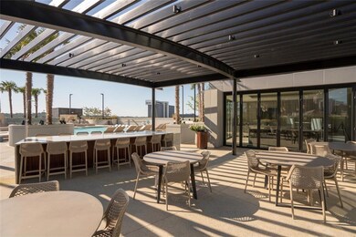 View of patio with a pergola