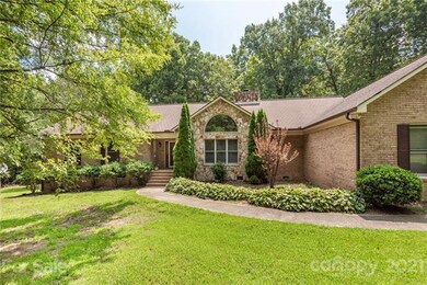 The home sits on 4+ acres