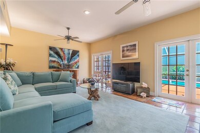 Family room looking South toward the pool