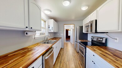 Kitchen w/ Butcher BLock Counters