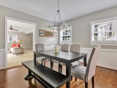 Formal Dining Room with View to Family Room