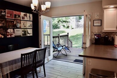 French doors to deck!