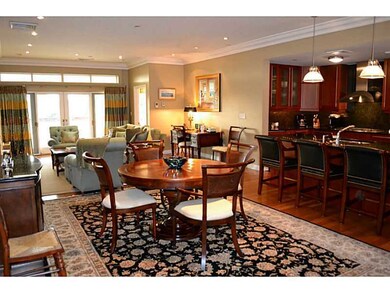 Dining Room. View  as you enter the condo. sliders