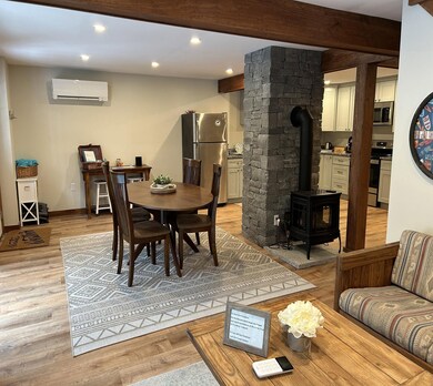 View to dining and kitchen