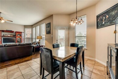The breakfast room opens up to the main living are