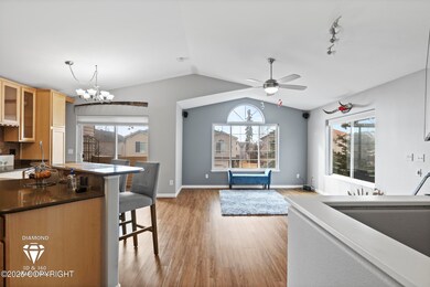 View from stairs