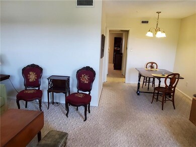 living room towards dining area