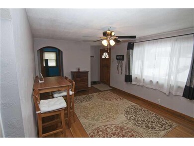 Living Room. Front entry to LR.  HW floors. New MP