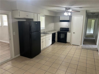 view back to kitchen from eating area