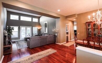 Formal living room with french doors out to pavere