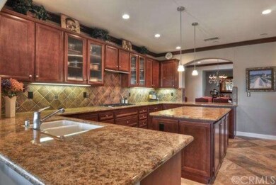 Granite countertops and glass cabinets