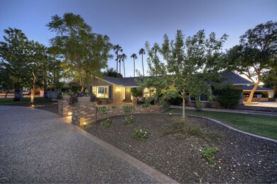 Front of home at dusk