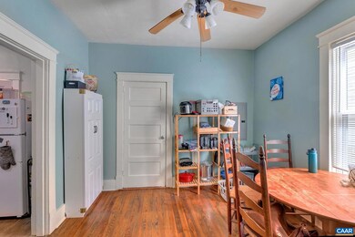 dining area connects kitchen and front hall