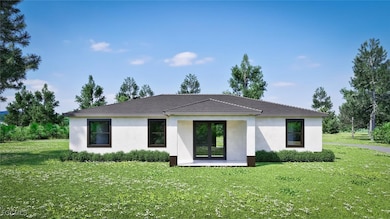 View of back of home with stucco siding. Virtual RENDER, finished product may vary.