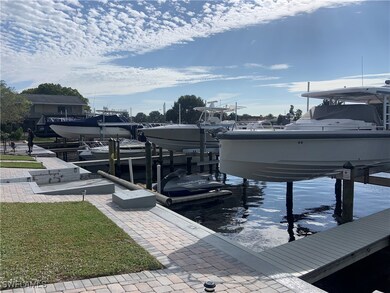 Dock with boat lift