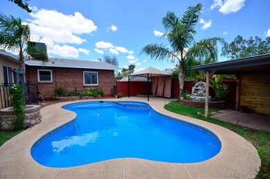 pool and cabana
