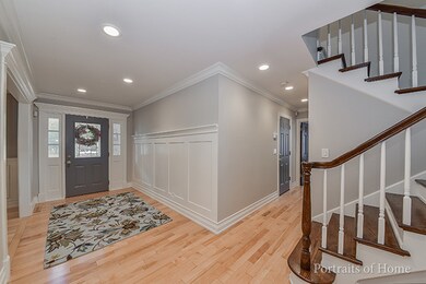 Hardwood floors. Canned lighting. 3/4 tall Wainsco