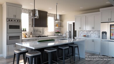 Kitchen with island