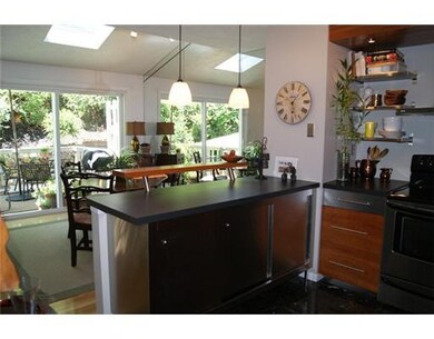 Kitchen. This view shows off the skylights which a