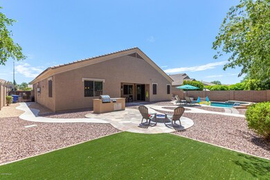 Backyard and Back view of home