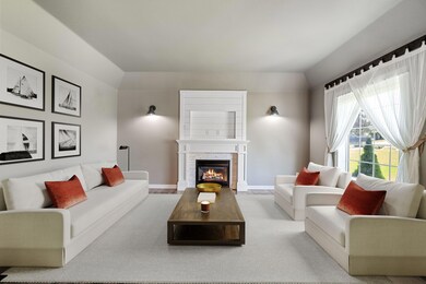 virtually staged livingroom