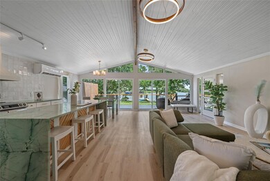 Living room featuring light wood finished floors,