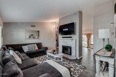 Double sided fireplace